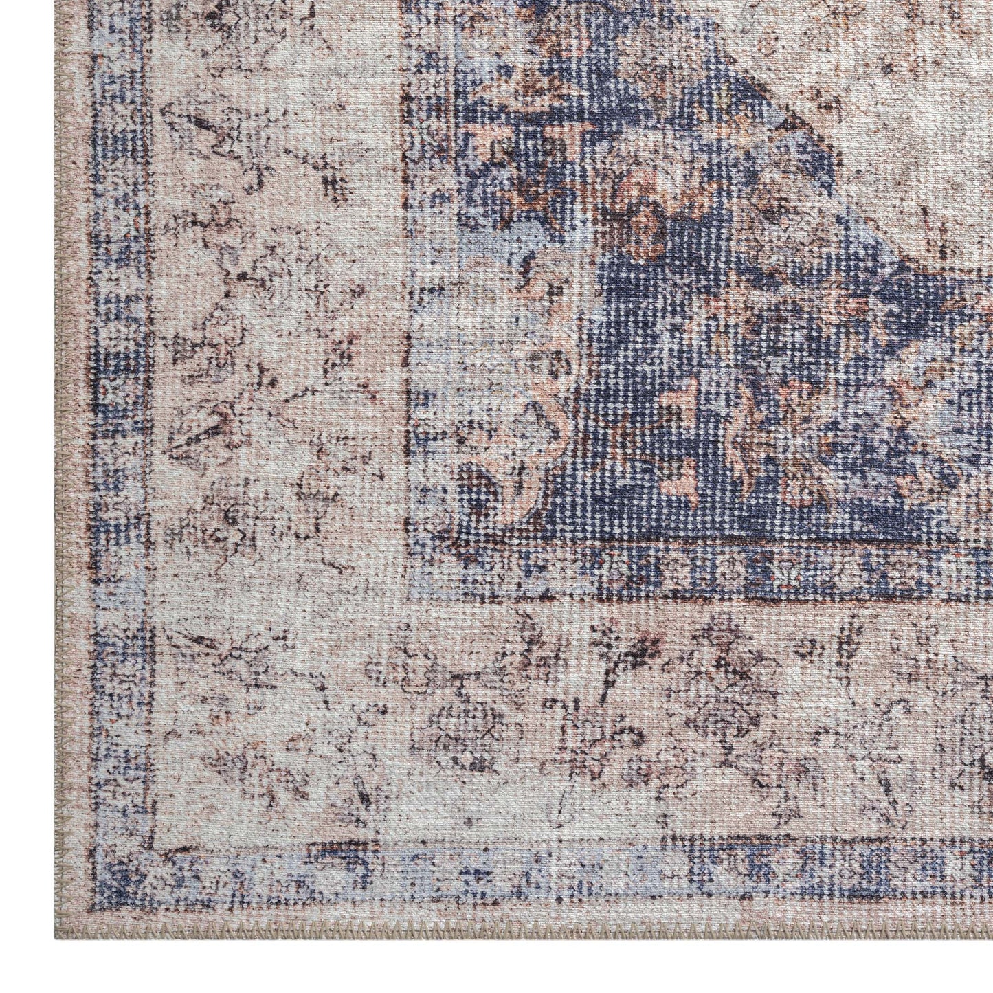 Hida Vintage Rug 142 Navy