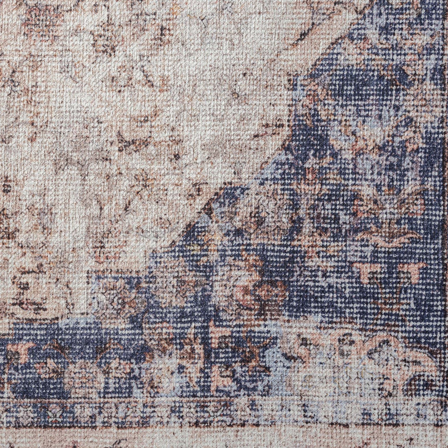 Hida Vintage Rug 142 Navy