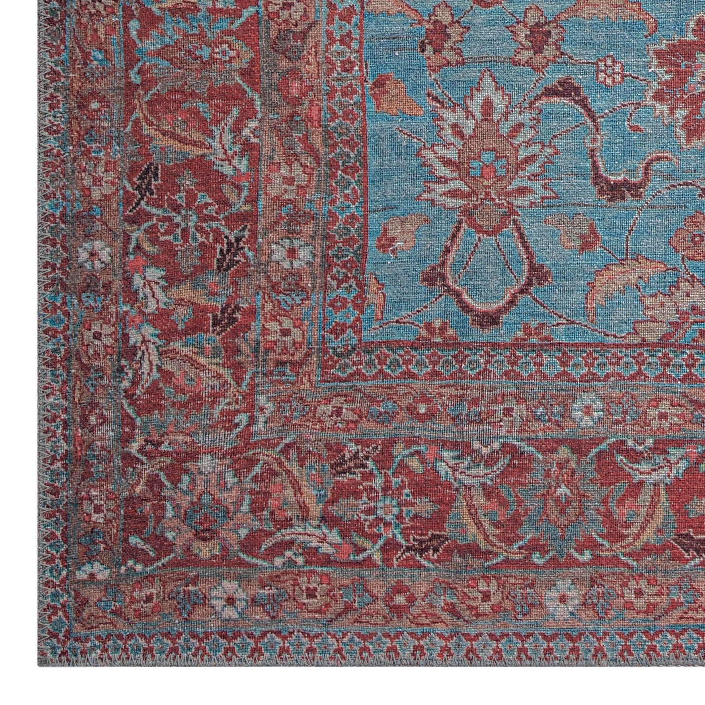 Hida Vintage Rug 170 Blue Hallway Runner