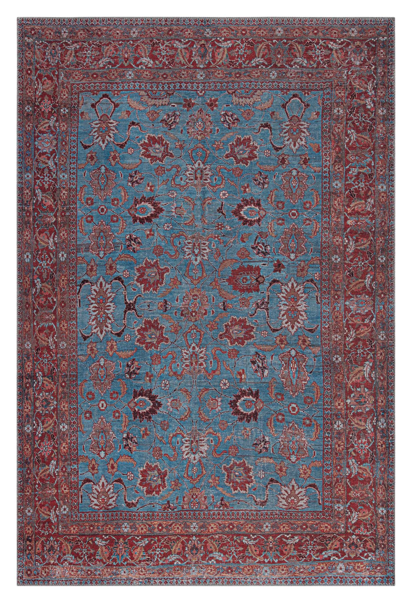 Hida Vintage Rug 170 Blue