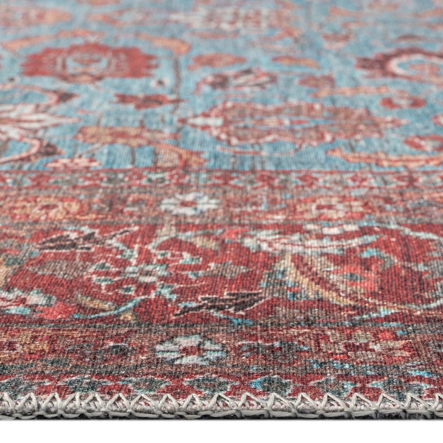 Hida Vintage Rug 170 Blue