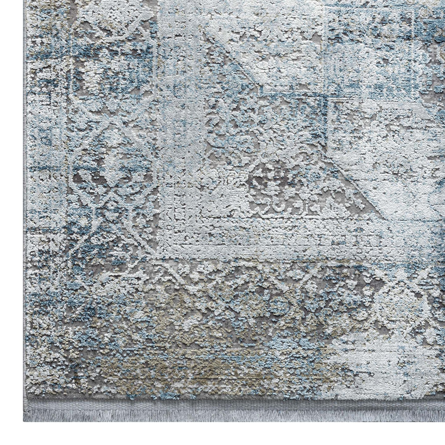 Bamboo-silk Rug 146 Lt Grey