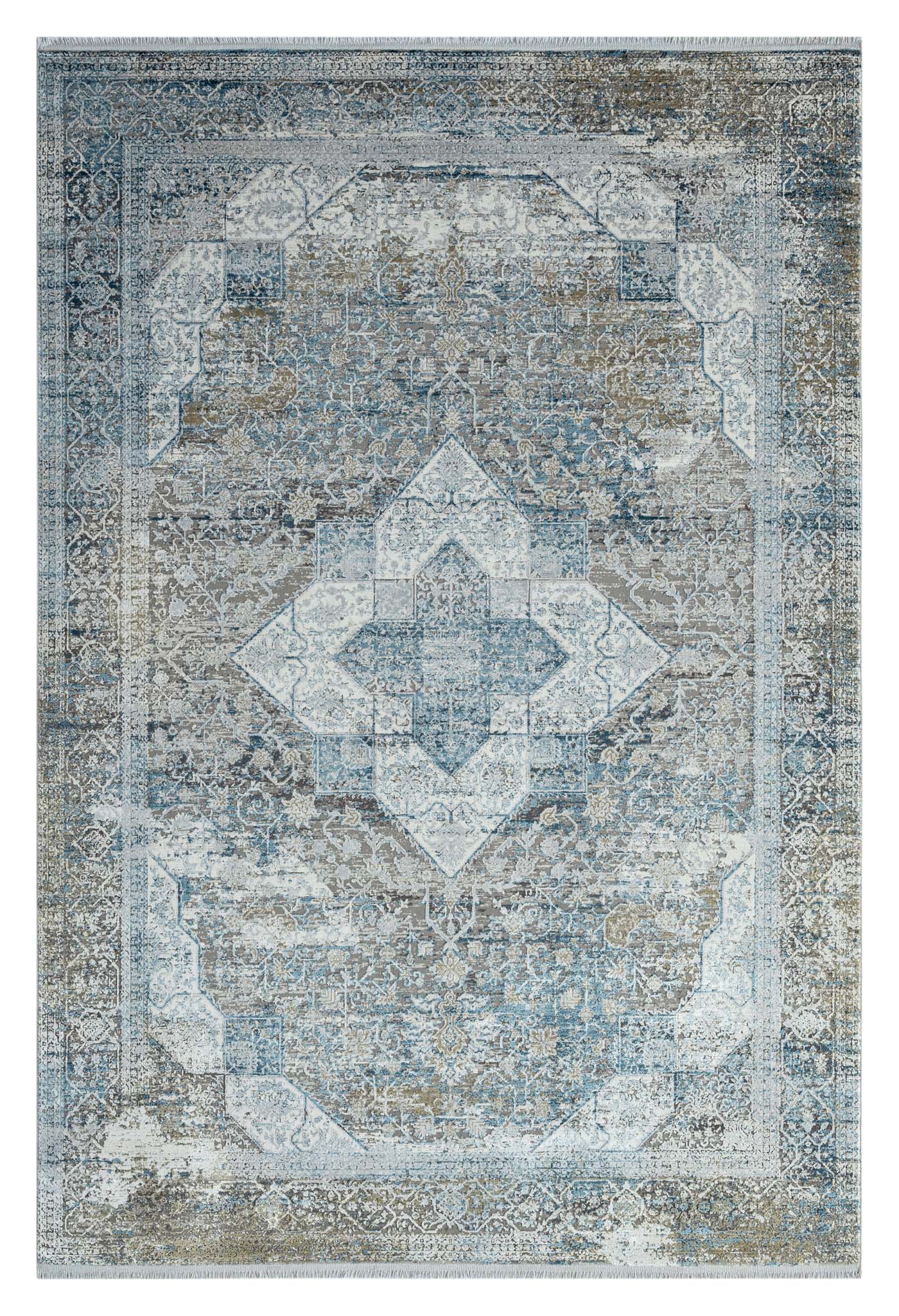 Bamboo-silk Rug 146 Lt Grey