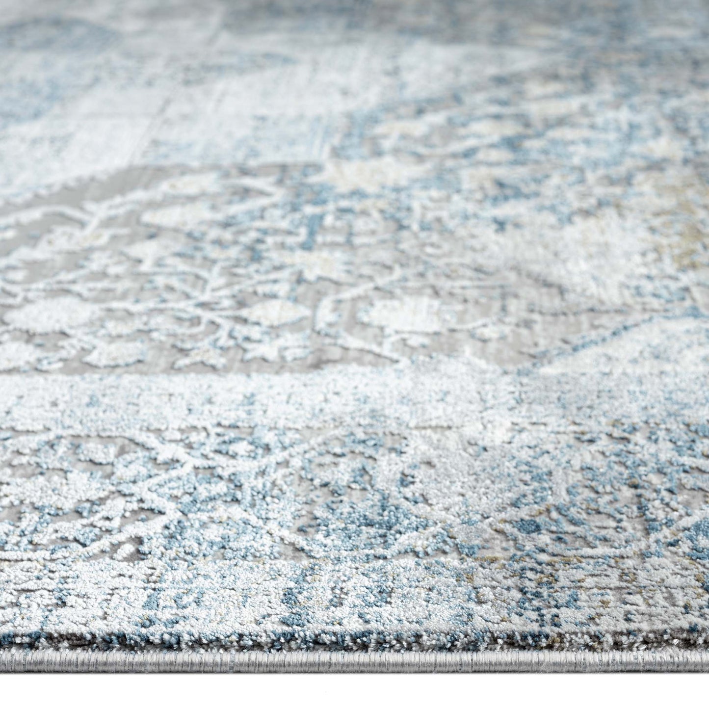 Bamboo-silk Rug 146 Lt Grey