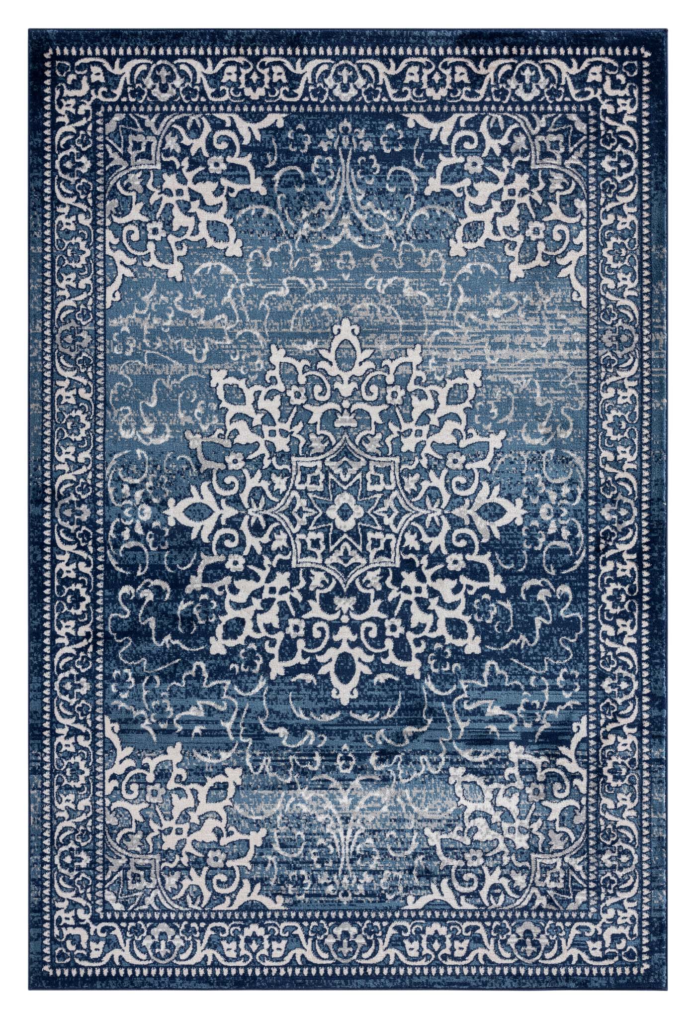 Turkish Vintage Rug 892 Navy