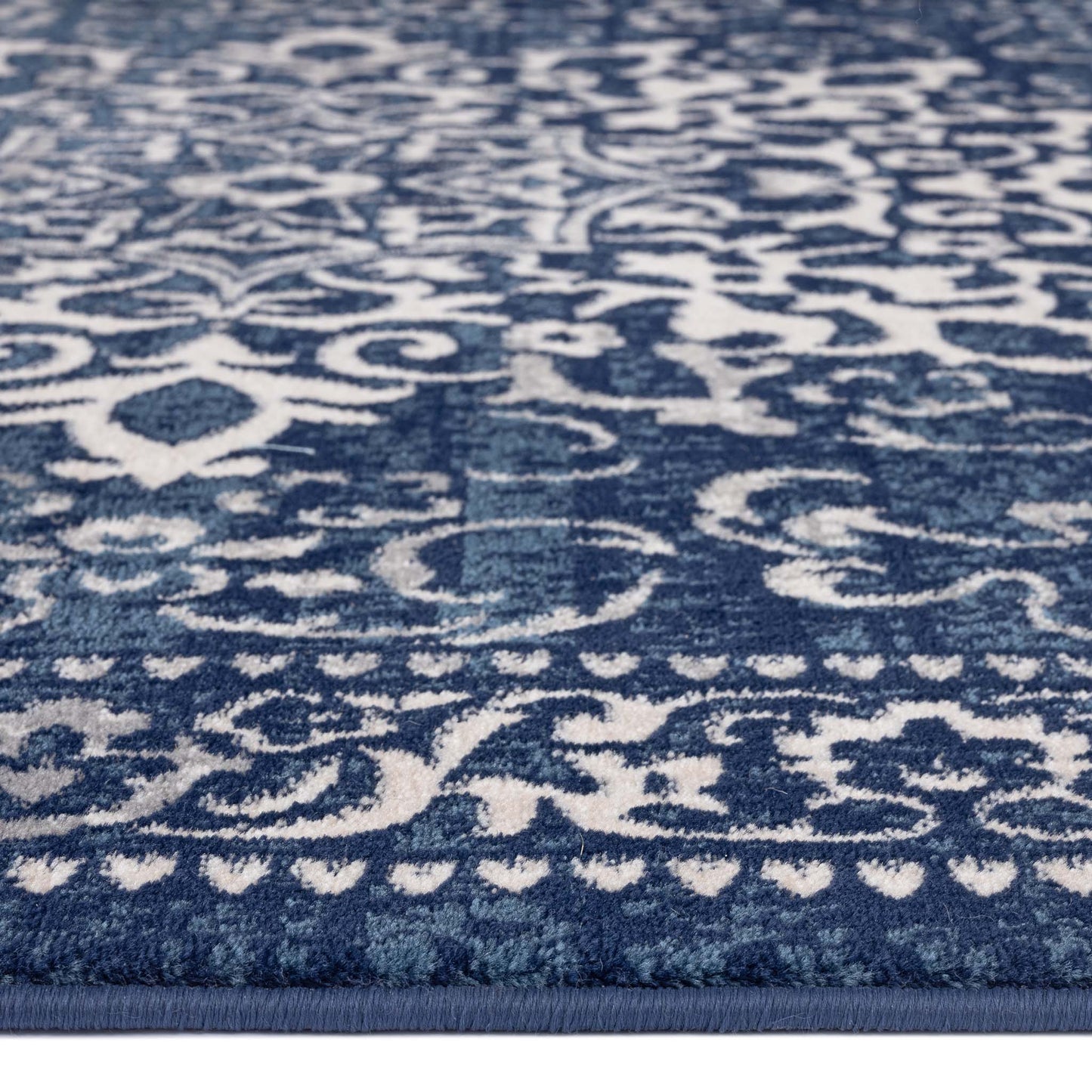 Turkish Vintage Rug 892 Navy