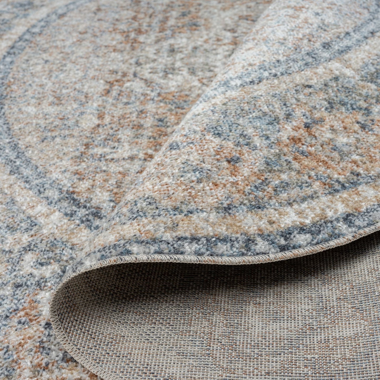 Easy Washable364 Coral Round