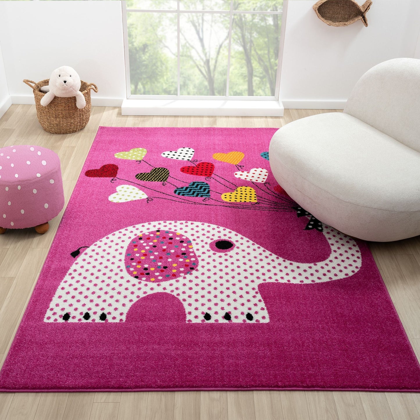 Kids Rugs 576 Pink