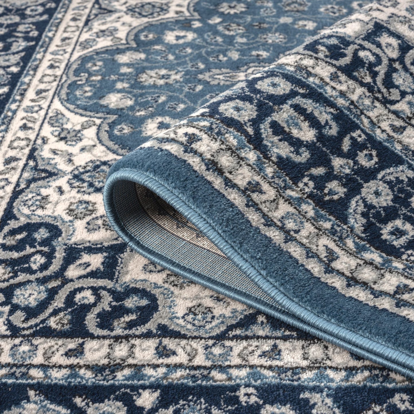 Turkish Vintage Rug 895 Navy