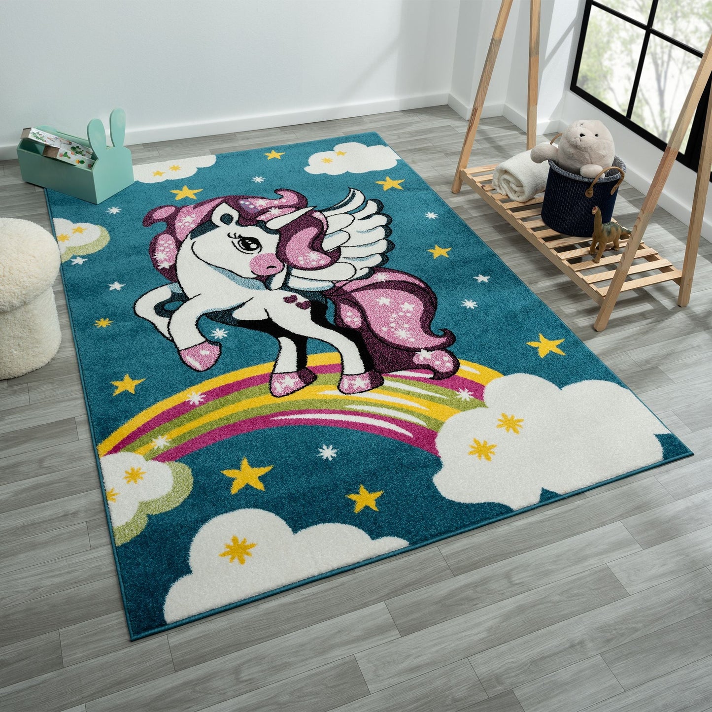 Kids Rugs 581 Blue