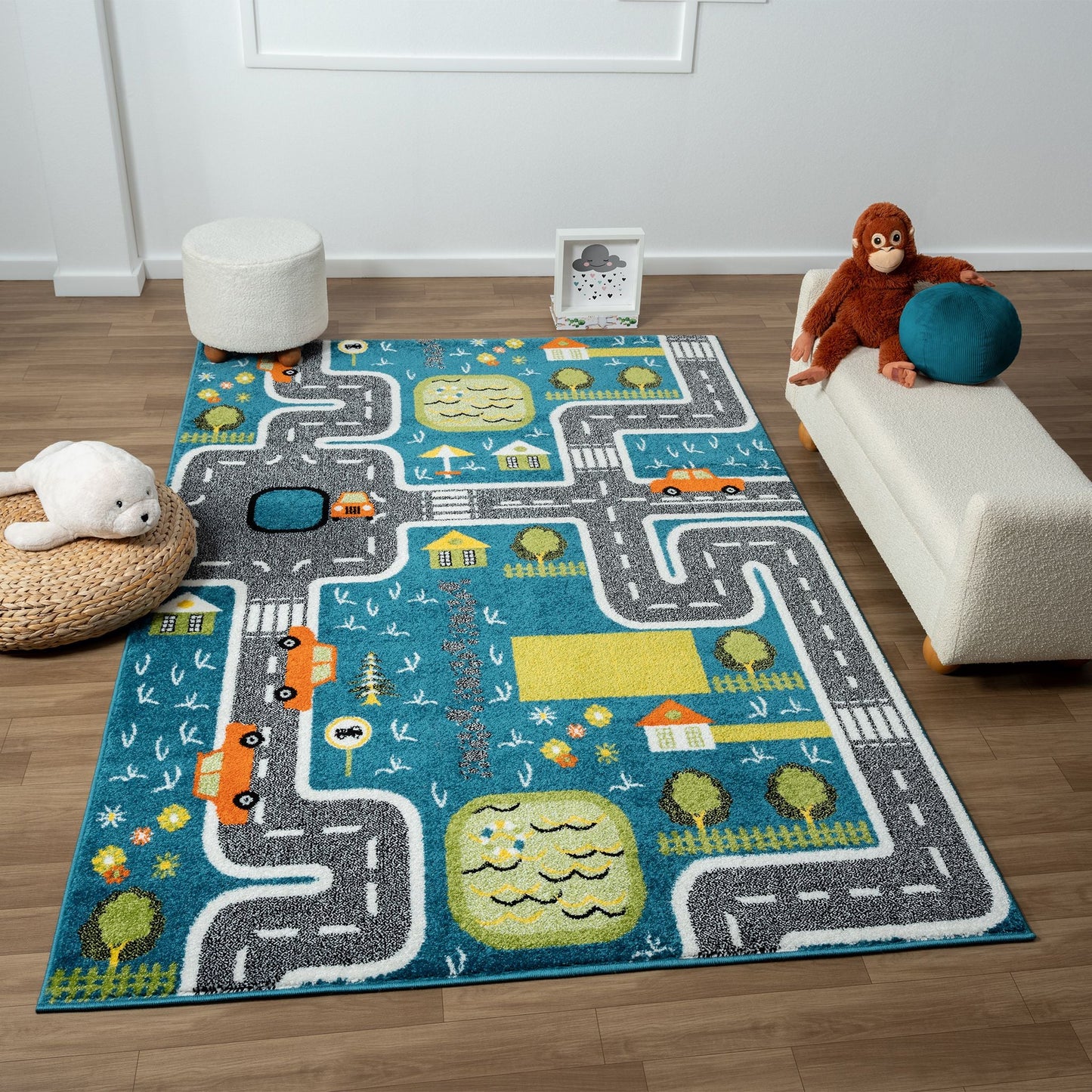 Kids Rugs 574 Blue