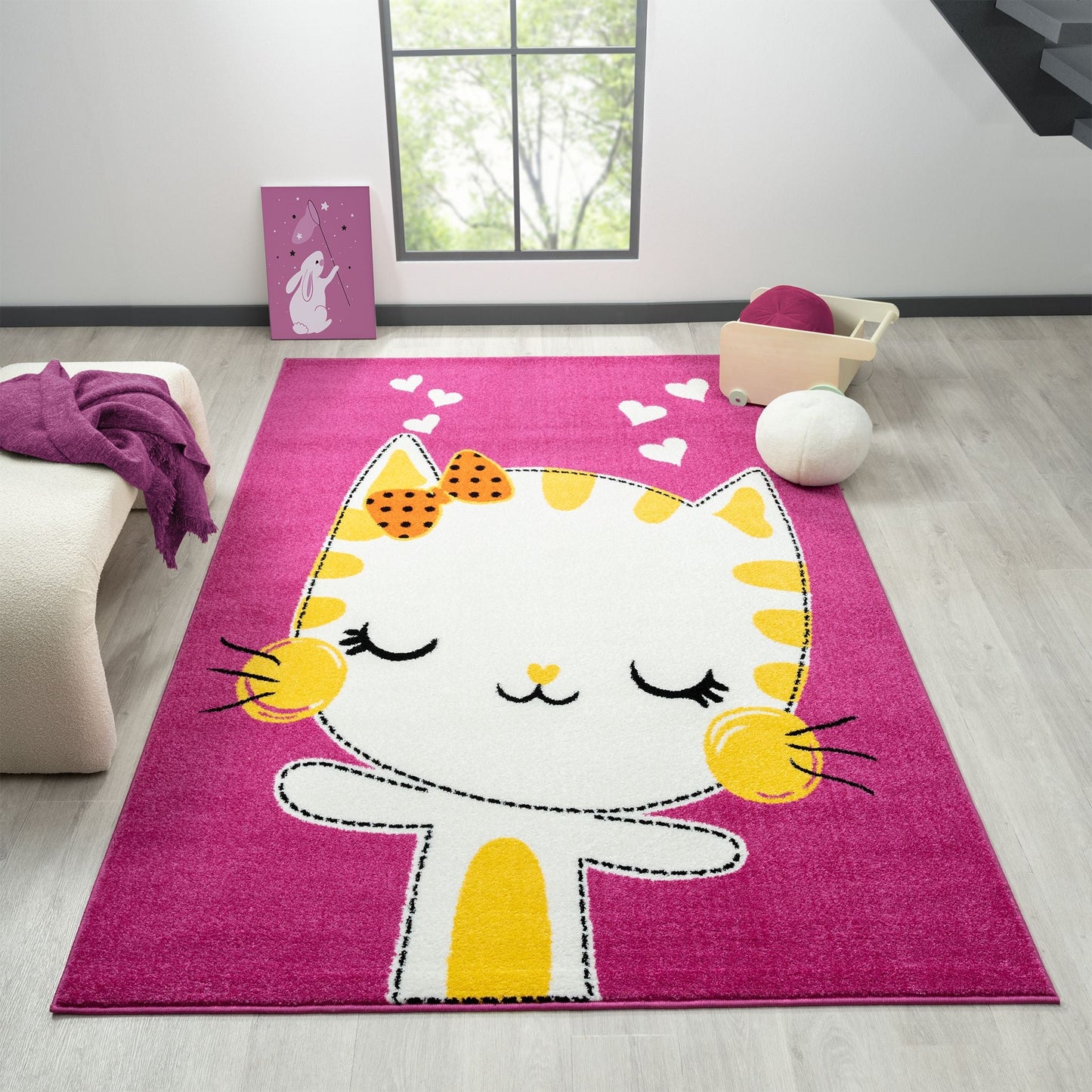 Kids Rugs 571 Pink