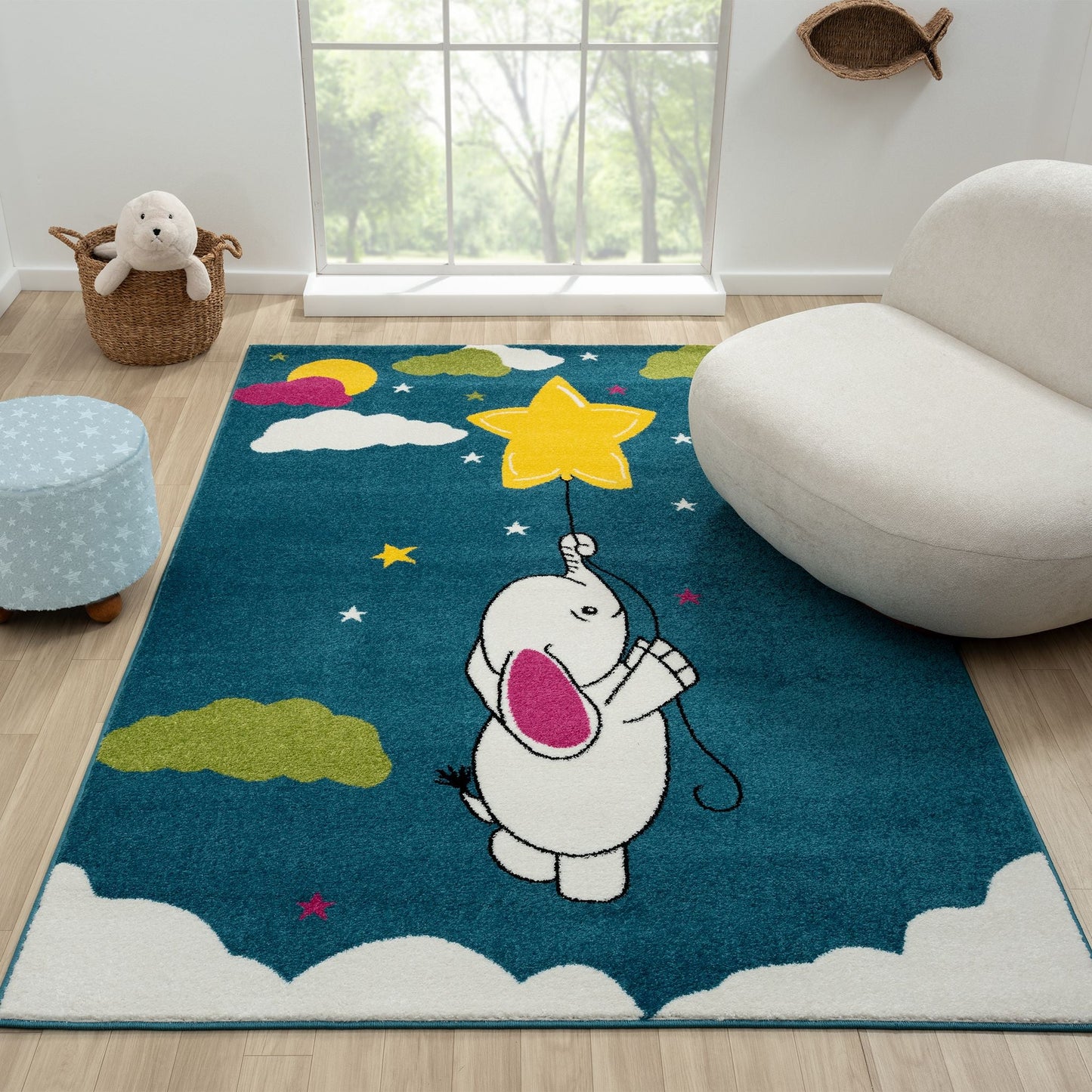 Kids Rugs 585 Blue