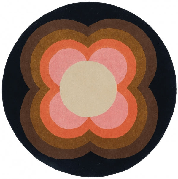 ORLA KIELY SUNFLOWER PINK 060005 ROUND