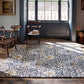 Snakeshead Floral Rugs 127208 in Indigo by William Morris