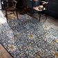 Snakeshead Floral Rugs 127208 in Indigo by William Morris