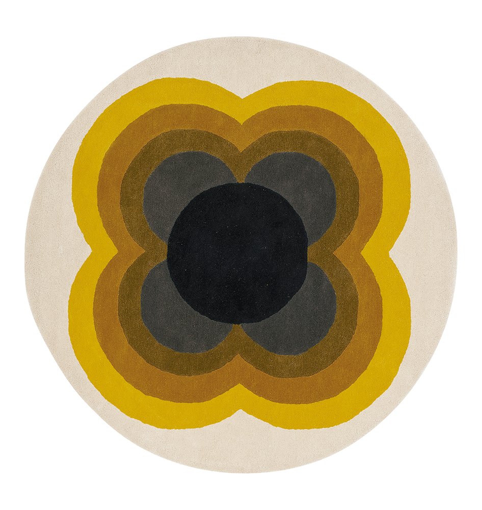 ORLA KIELY SUNFLOWER YELLOW 060006 ROUND