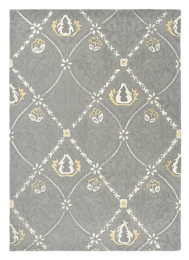 Pure Trellis Rugs in Lightish Grey 029104 by William Morris