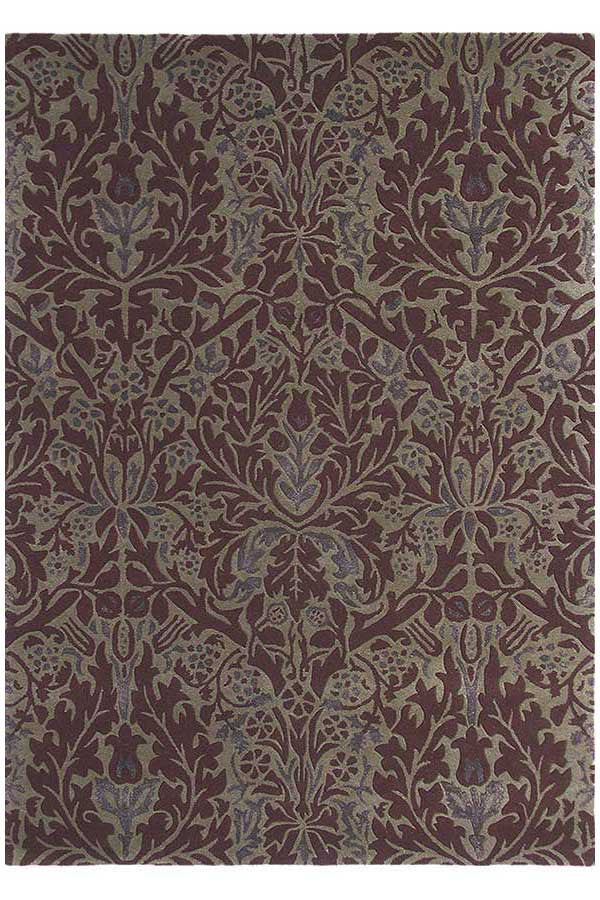 Morris & Co Autumn Flowers Plum 27500 - aladdinrugs - 2