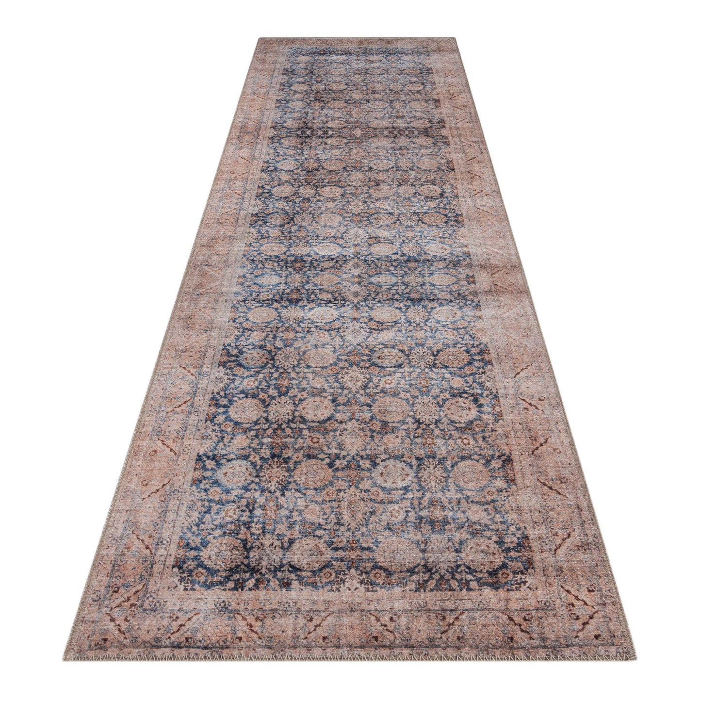 Hida Vintage Rug 2019 Navy Hallway Runner