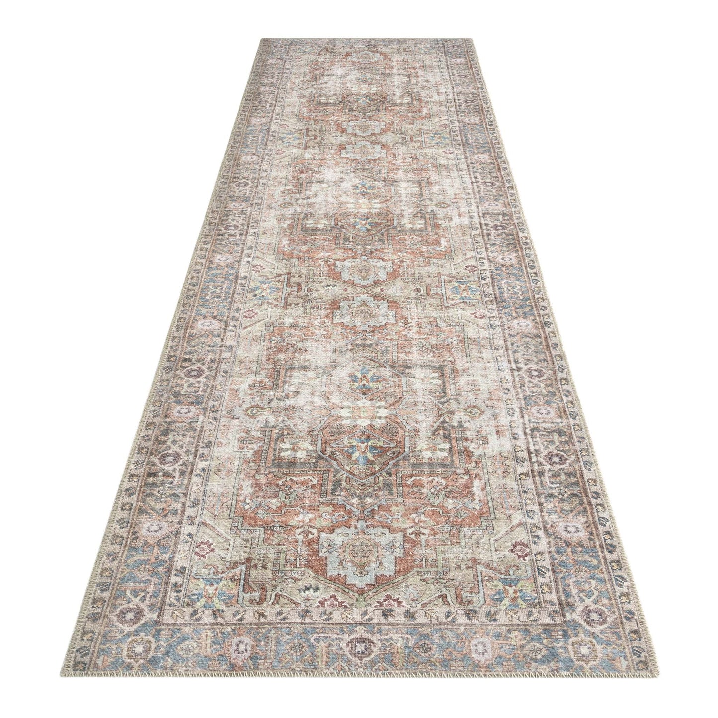 Hida Vintage Rug 672 Multi Hallway Runner