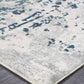 Kendra Casper Distressed Modern Rug Blue Grey White