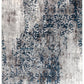 Kendra Casper Distressed Modern Rug Blue Grey White