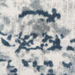 Kendra Farah Distressed Contemporary Rug White Blue Grey