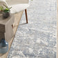 Kendra Yasmin Distressed Transitional Rug White Blue Grey