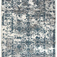 Kendra Yasmin Distressed Transitional Rug White Blue Grey