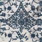 Kendra Yasmin Distressed Transitional Rug White Blue Grey