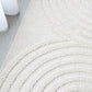 Lotus Abbey White Runner Rug