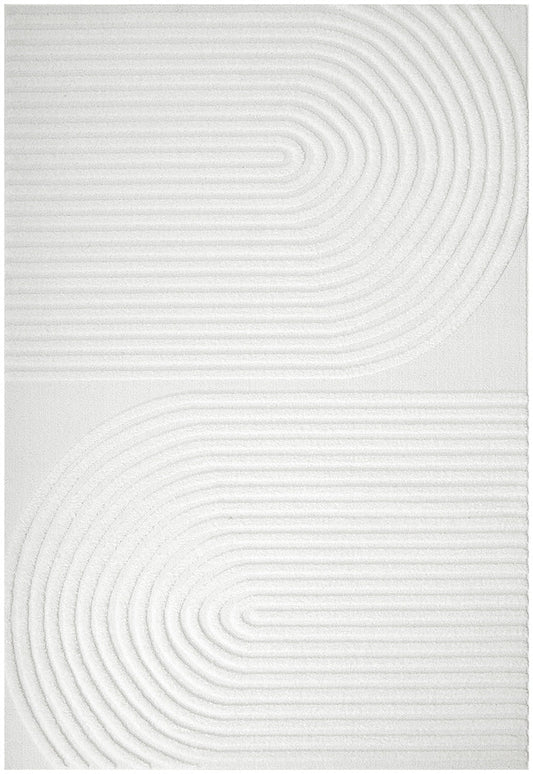 Lotus Abbey White Rug