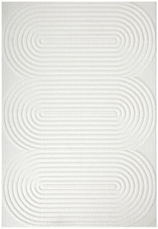 Lotus Carl White Rug