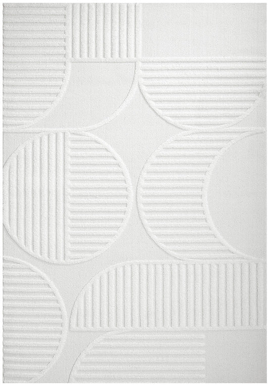 Lotus Leo White Rug