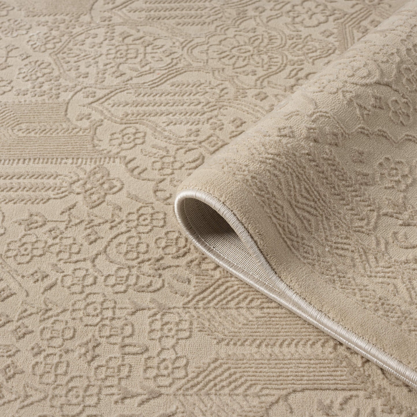 Power-loomed- Soft cotton Base 775 Natural Runner