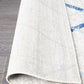 Oasis Noah White Blue Contemporary Runner Rug