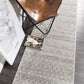 Oasis Nadia Grey Rustic Tribal Runner Rug