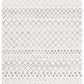 Oasis Selma White Grey Tribal Rug