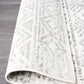 Oasis Ismail White Grey Rustic Rug