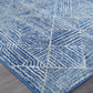 Oasis Kenza Contemporary Navy Runner Rug