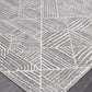 Oasis Kenza Contemporary Silver Runner Rug