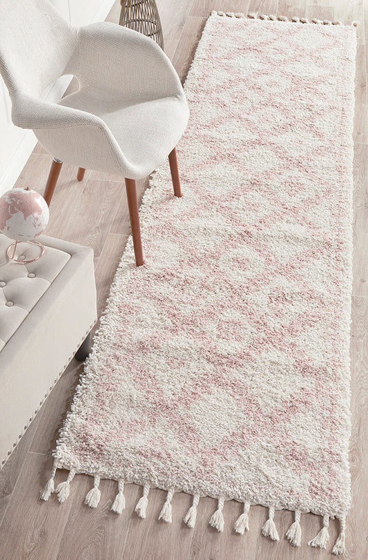 Saffron 33 Pink Runner Rug