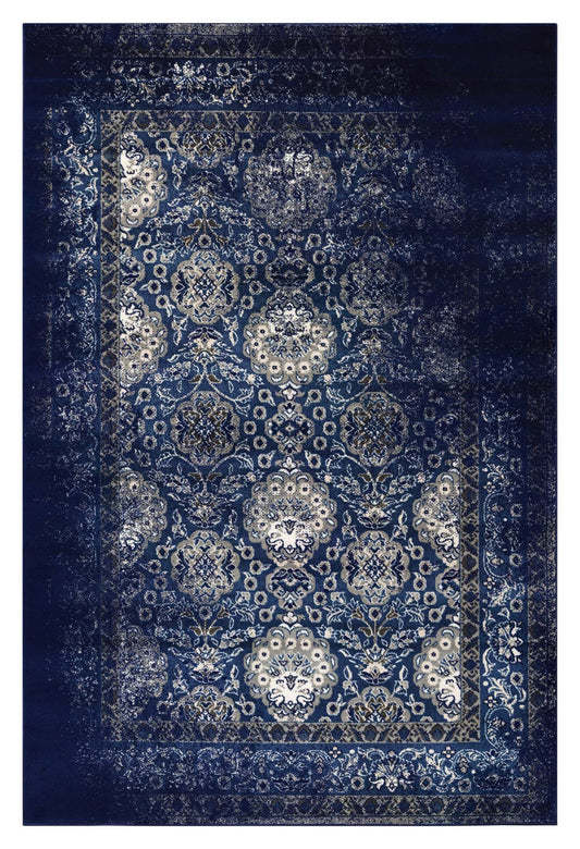Turkish Vintage Rug 100 Navy