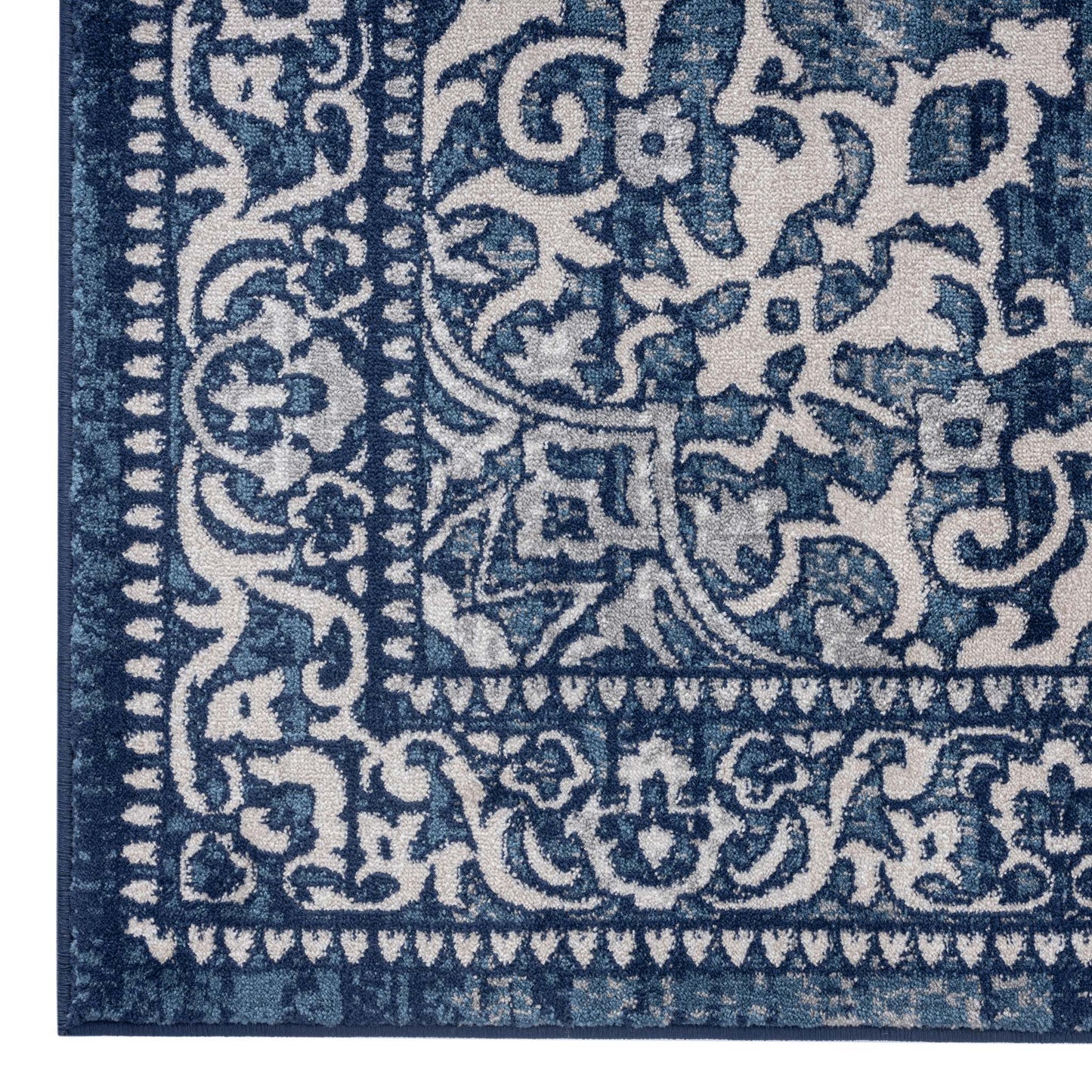 Turkish Vintage Rug 892 Navy
