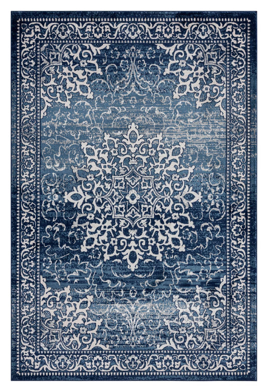 Turkish Vintage Rug 892 Navy