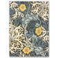 Seaweed Floral Rugs 127008 in Teal By William Morris