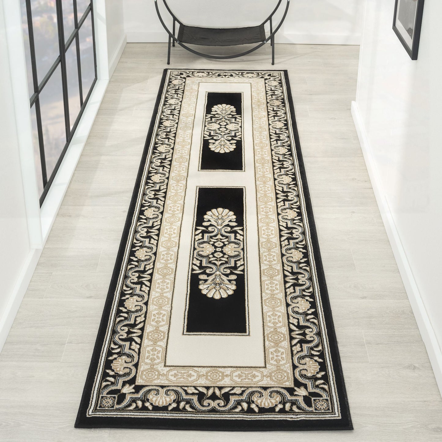 Royal Persian Rug 523 Black Runner