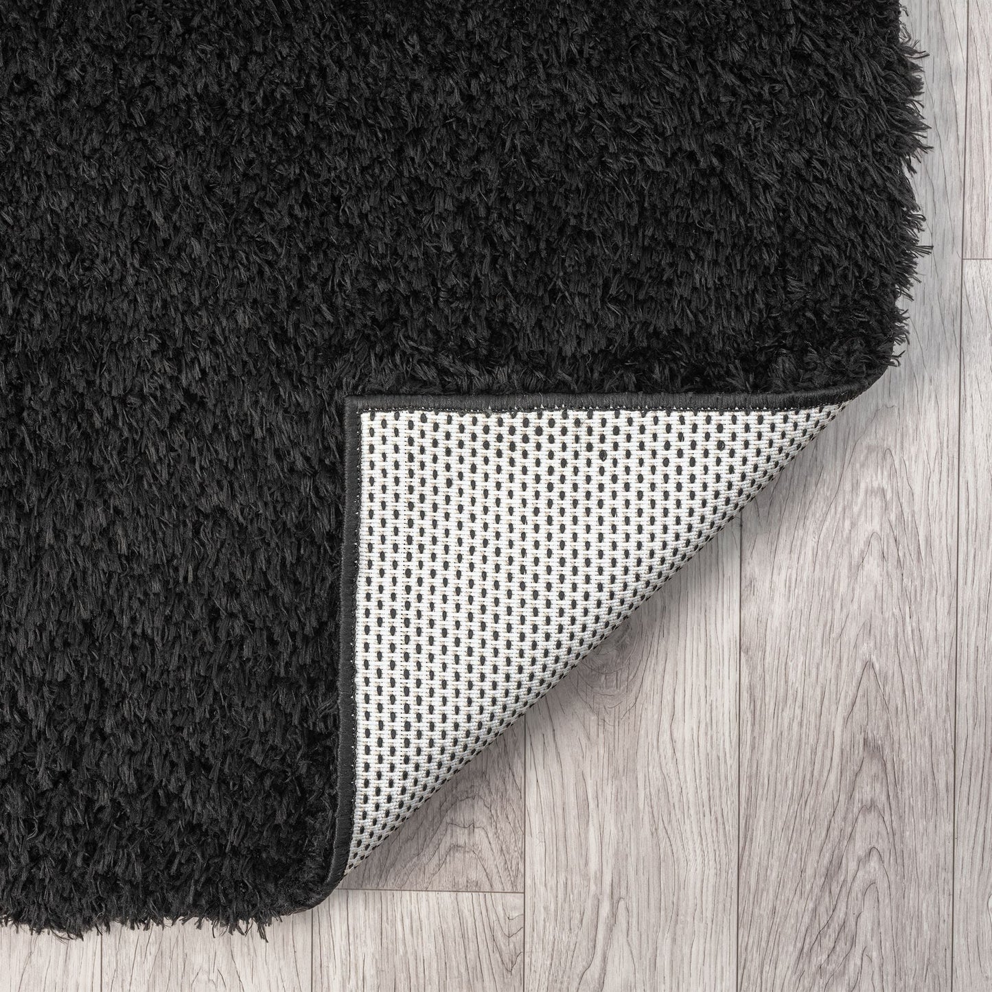 Fluffy Shag Rug 397 Ebony