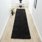 Fluffy Shag Rug 397 Ebony Runner